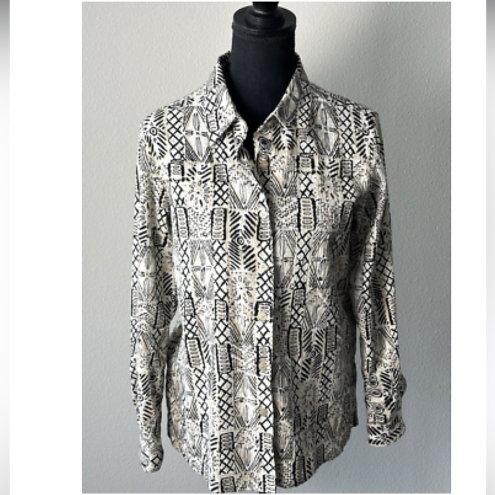 Appleseed's Cotton Multicolored Long Sleeve Button Down Shirt
